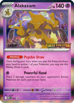 Alakazam 003 - Promo - Holofoil