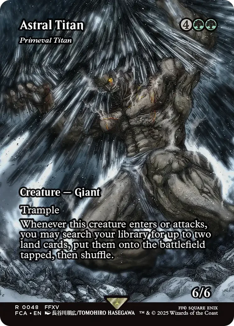 Astral Tiran - Primeval Titan (Showcase) (FCA-048) - FINAL FANTASY: Through the Ages Foil