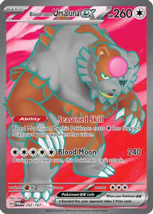 Bloodmoon Ursaluna ex 202/167 - Ultra Rare - Holofoil