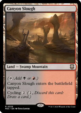 Canyon Slough (Ripple Foil) (M3C-325) - Commander: Modern Horizons 3 Foil