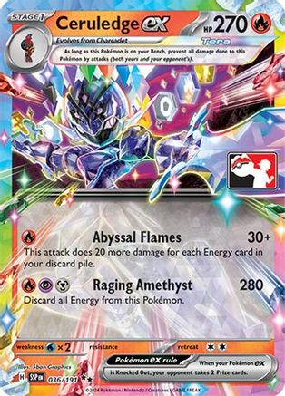 Ceruledge ex 036 - Double Rare - Holofoil