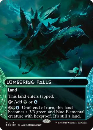 Creeping Tar Pit (0144) (Borderless) (Galaxy Foil) (EOS-144) - Edge of Eternities: Stellar Sights Foil