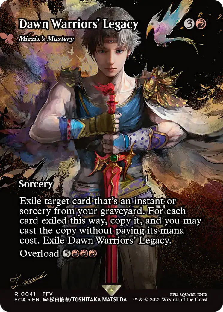Dawn Warriors' Legacy - Mizzix's Mastery (Showcase) (FCA-041) - FINAL FANTASY: Through the Ages Foil