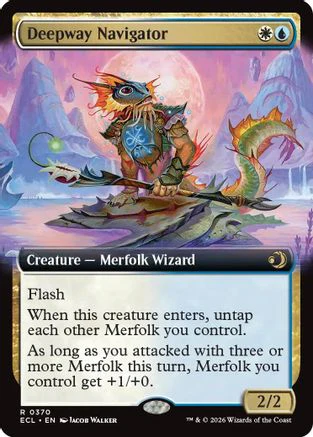 Deepway Navigator (Extended Art) (ECL-370) - Lorwyn Eclipsed Foil