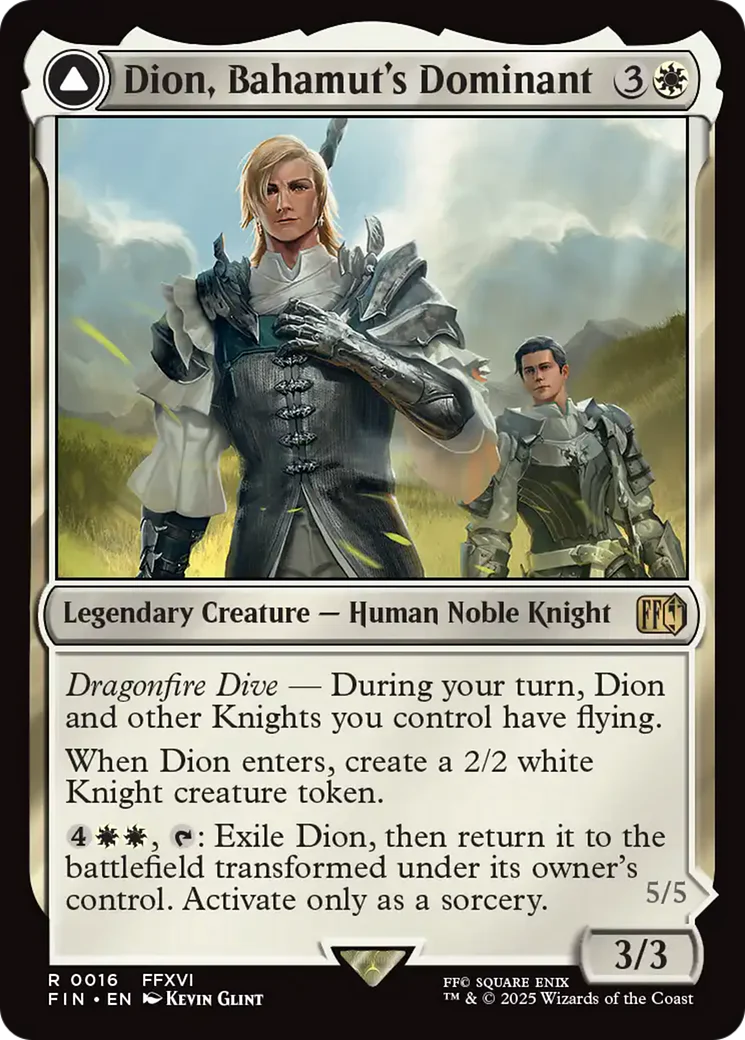 Dion, Bahamut's Dominant (FIN-016) - FINAL FANTASY Foil