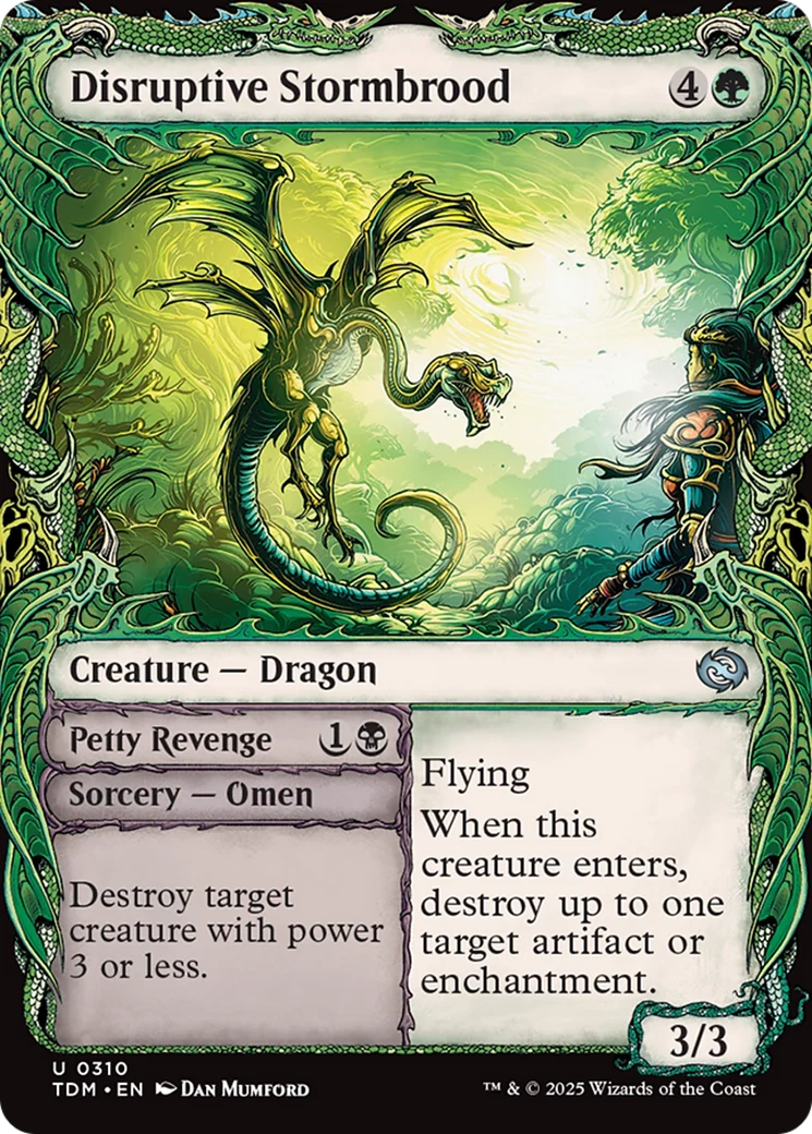 Disruptive Stormbrood (Showcase) (TDM-310) - Tarkir: Dragonstorm Foil