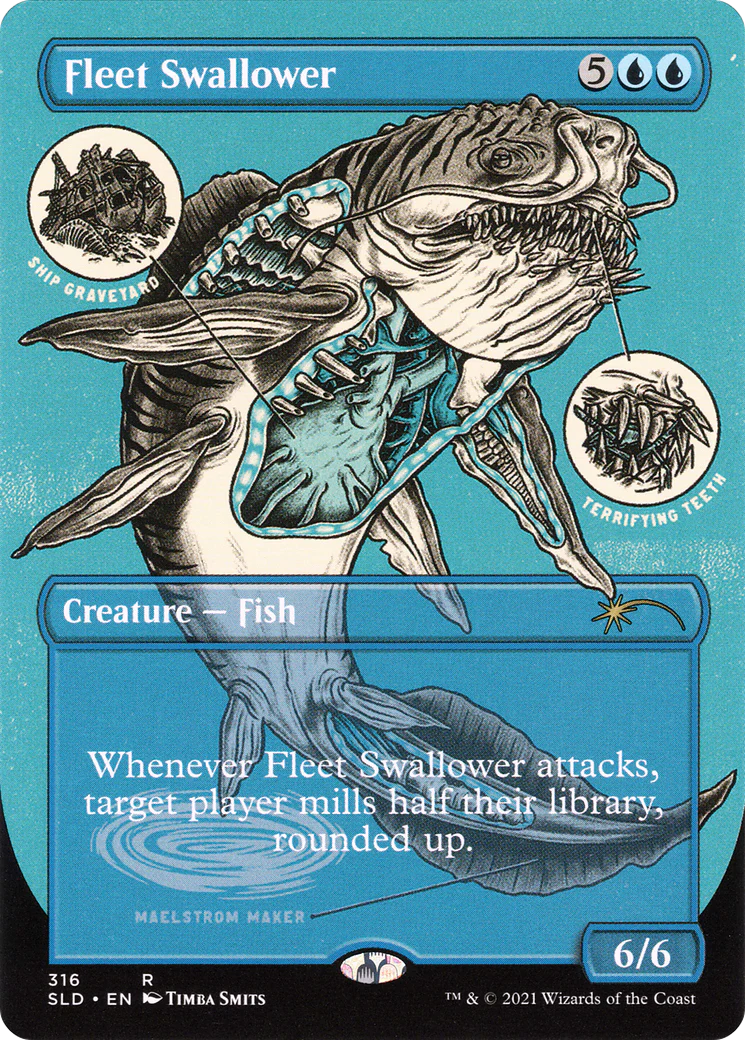 Fleet Swallower (SLD-316) - Secret Lair Drop (Borderless) Etched Foil