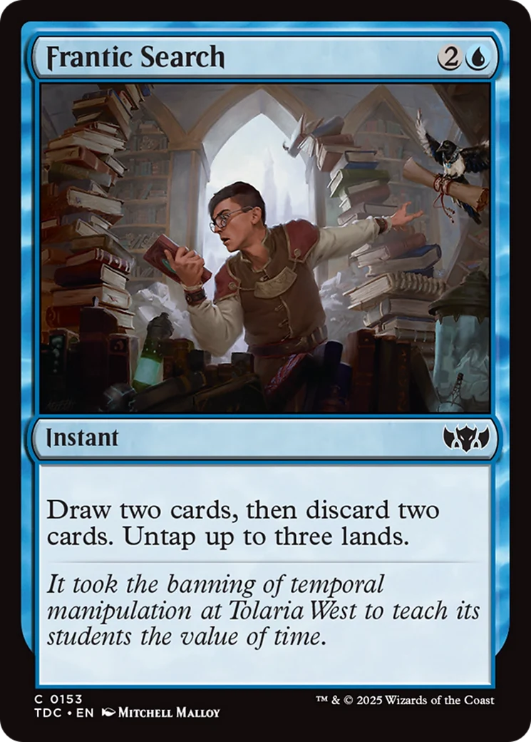 Frantic Search (TDC-153) - Commander: Tarkir: Dragonstorm