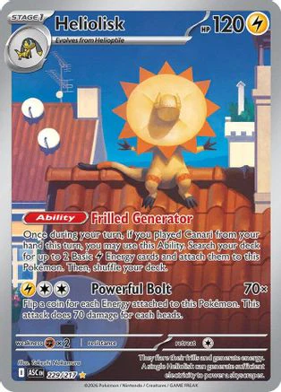 Heliolisk (229/217) - ME Ascended Heroes Holofoil