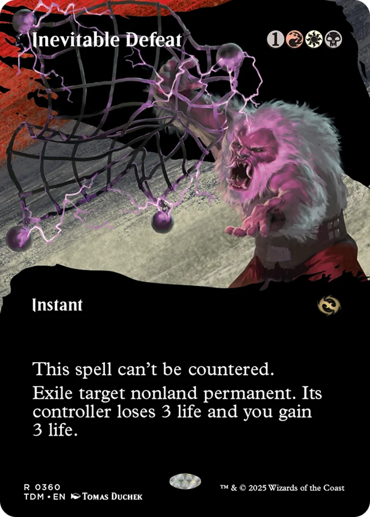 Inevitable Defeat (Borderless) (TDM-360) - Tarkir: Dragonstorm