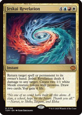 Jeskai Revelation (PPTDM-196) - Promo Pack: Tarkir: Dragonstorm Foil