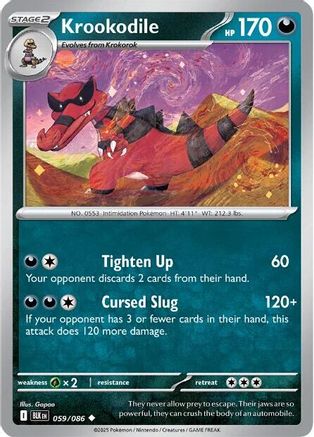 Krookodile 059/086 - Uncommon - Reverse Holofoil