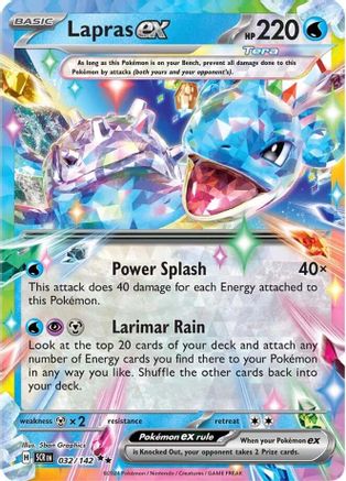 Lapras ex 032/142 - Double Rare - Holofoil