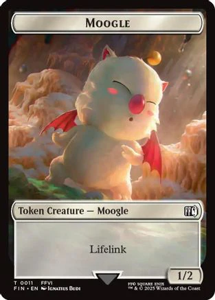 Moogle (0011) // Copy (0001) Double-Sided Token (FIN-11 // 1) - FINAL FANTASY Foil