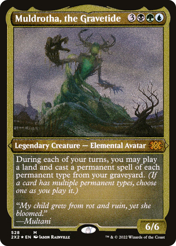 Muldrotha, the Gravetide (Foil Etched) (2X2-528) - Double Masters 2022 Foil
