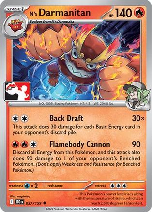 N's Darmanitan 027/159 - Uncommon - Holofoil