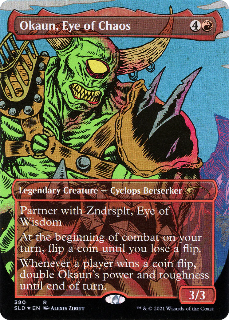 Okaun, Eye of Chaos // Okaun, Eye of Chaos (SLD-380) - Secret Lair Drop (Borderless) - Image 3