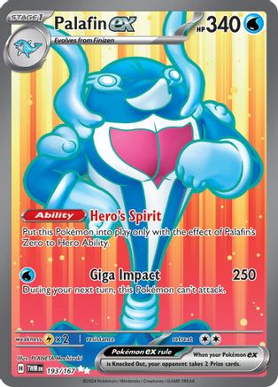 Palafin ex 193/167 - Ultra Rare - Holofoil