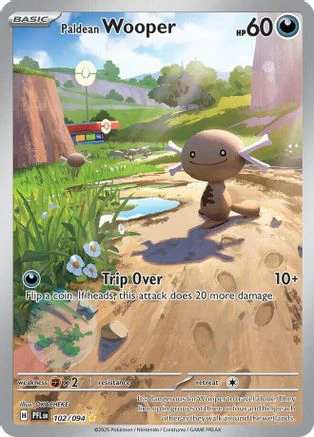 Paldean Wooper 102 - Illustration Rare - Holofoil