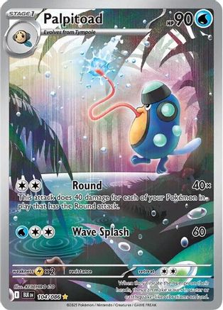 Palpitoad 104/086 - Illustration Rare - Holofoil