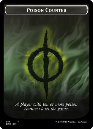 Poison Counter // Beast Double-sided Token (ONC-) - Commander: Phyrexia: All Will Be One
