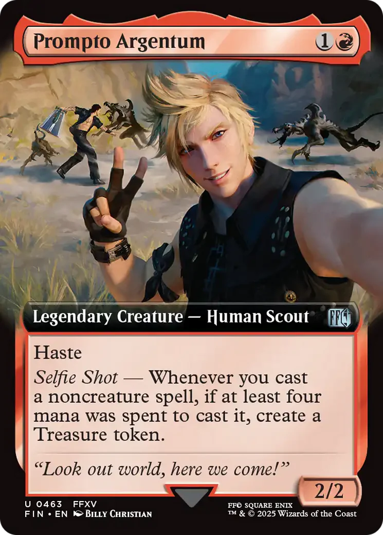Prompto Argentum (Extended Art) (FIN-463) - FINAL FANTASY Foil