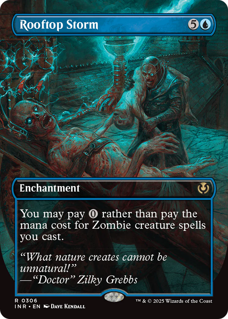 Rooftop Storm (INR-306) - Innistrad Remastered: (enchantment) (Borderless)