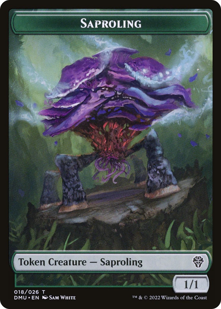 Saproling (DMU-018) - Dominaria United Tokens Foil