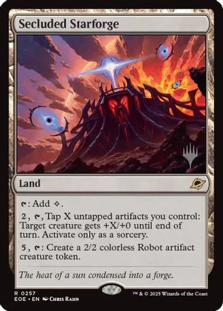 Secluded Starforge (PPEOE-257) - Promo Pack: Edge of Eternities Foil