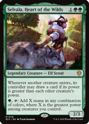 Selvala, Heart of the Wilds (ECC-116) - Commander: Lorwyn Eclipsed