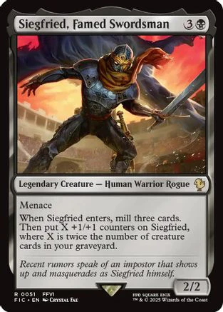 Siegfried, Famed Swordsman (FIC-051) - Commander: FINAL FANTASY