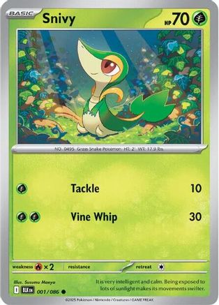 Snivy 001/086 - Common - Holofoil