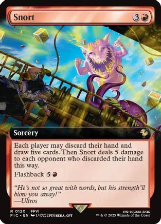 Snort (Extended Art) (FIC-120) - Commander: FINAL FANTASY