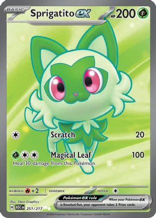 Sprigatito ex (251) - ME Ascended Heroes Holofoil
