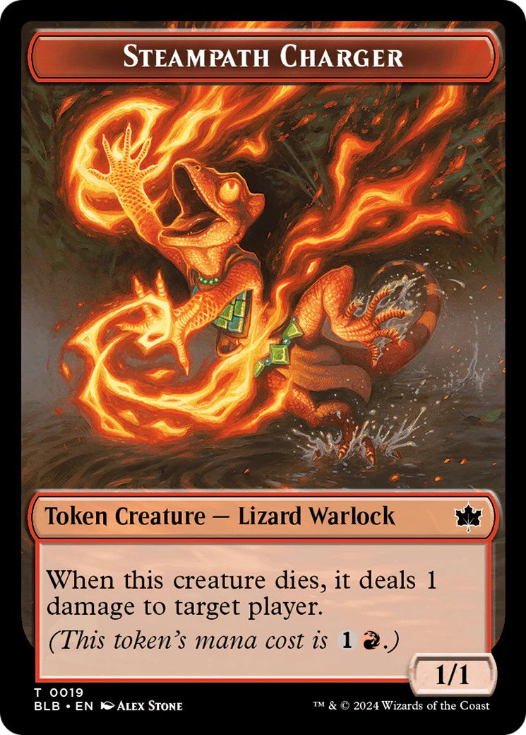 Steampath Charger (BLB-019) - Bloomburrow Tokens
