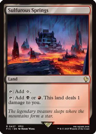 Sulfurous Springs (Surge Foil) (FIC-427) - Commander: FINAL FANTASY Foil