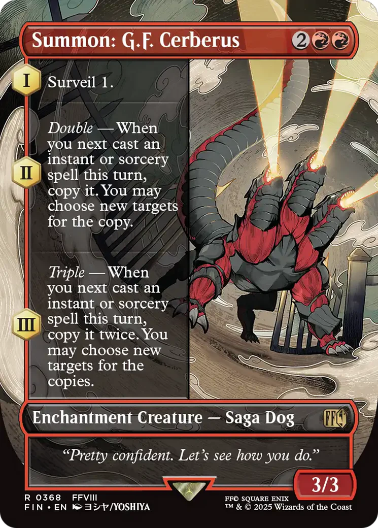 Summon: G.F. Cerberus (Borderless) (FIN-368) - FINAL FANTASY
