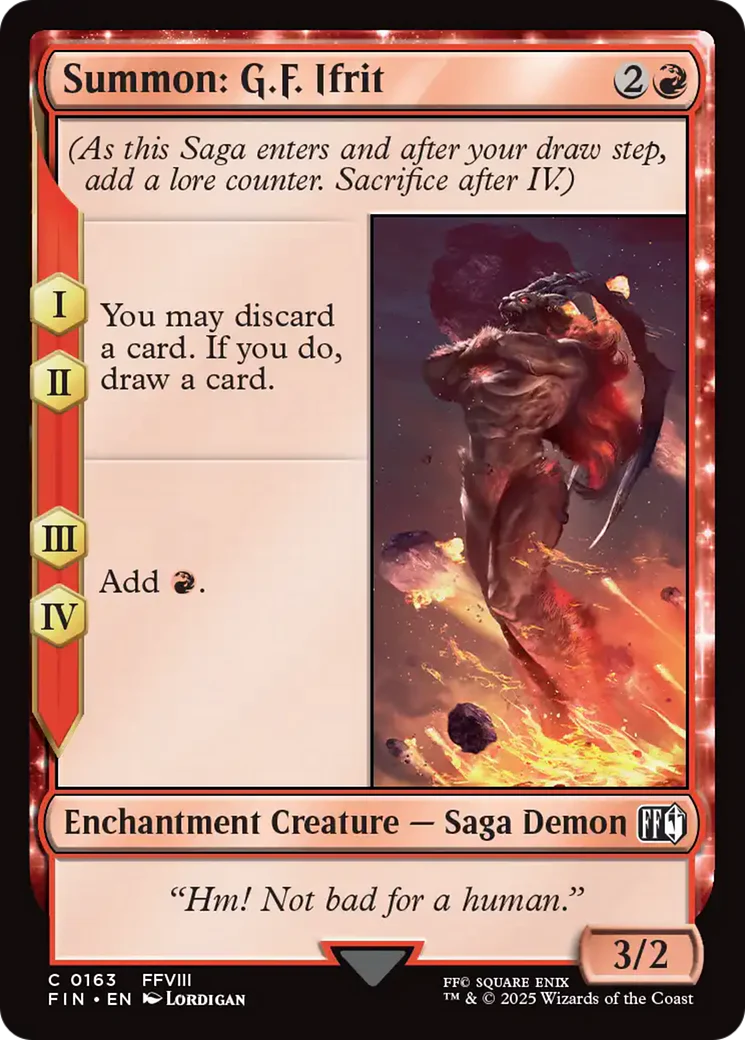 Summon: G.F. Ifrit (FIN-163) - FINAL FANTASY Foil