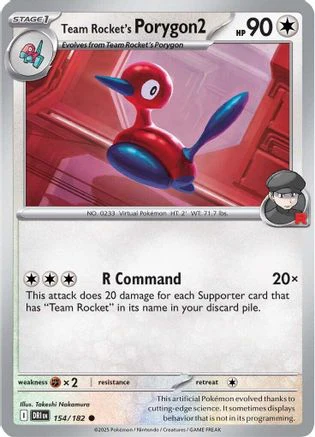 Team Rocket's Porygon2 154 - Common - Reverse Holofoil