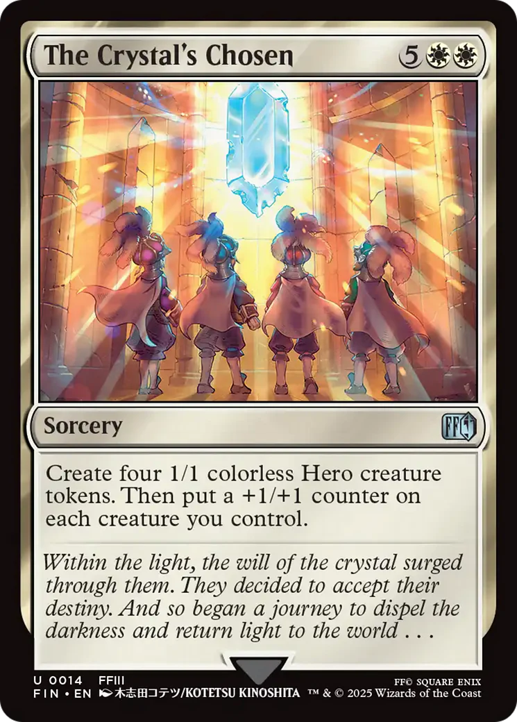 The Crystal's Chosen (FIN-014) - FINAL FANTASY Foil