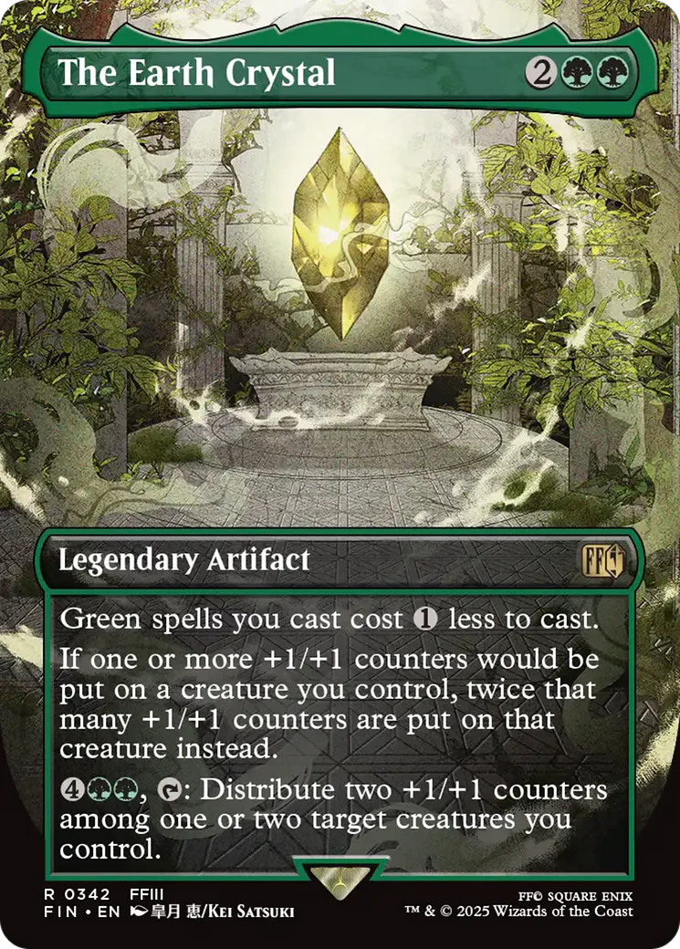 The Earth Crystal (Borderless) (FIN-342) - FINAL FANTASY Foil