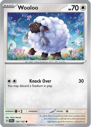 Wooloo 124/142 - Common - Reverse Holofoil