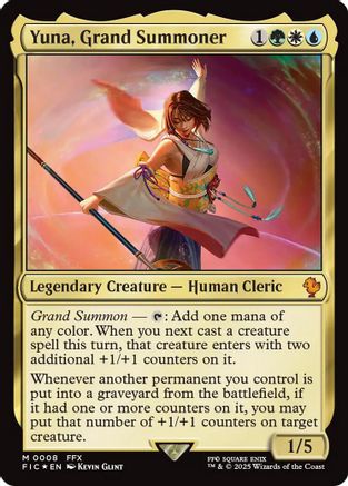 Yuna, Grand Summoner (FIC-227) - Commander: FINAL FANTASY Foil