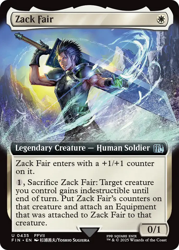 Zack Fair (Extended Art) (FIN-435) - FINAL FANTASY Foil