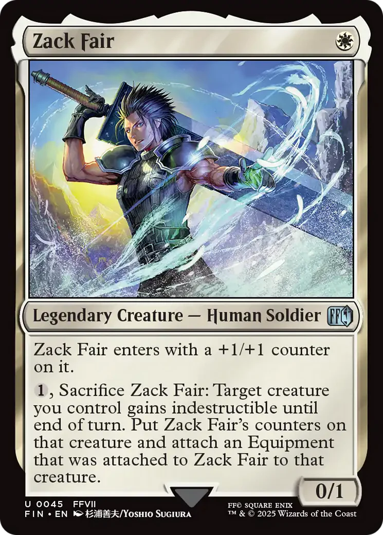 Zack Fair (FIC-045) - Commander: FINAL FANTASY